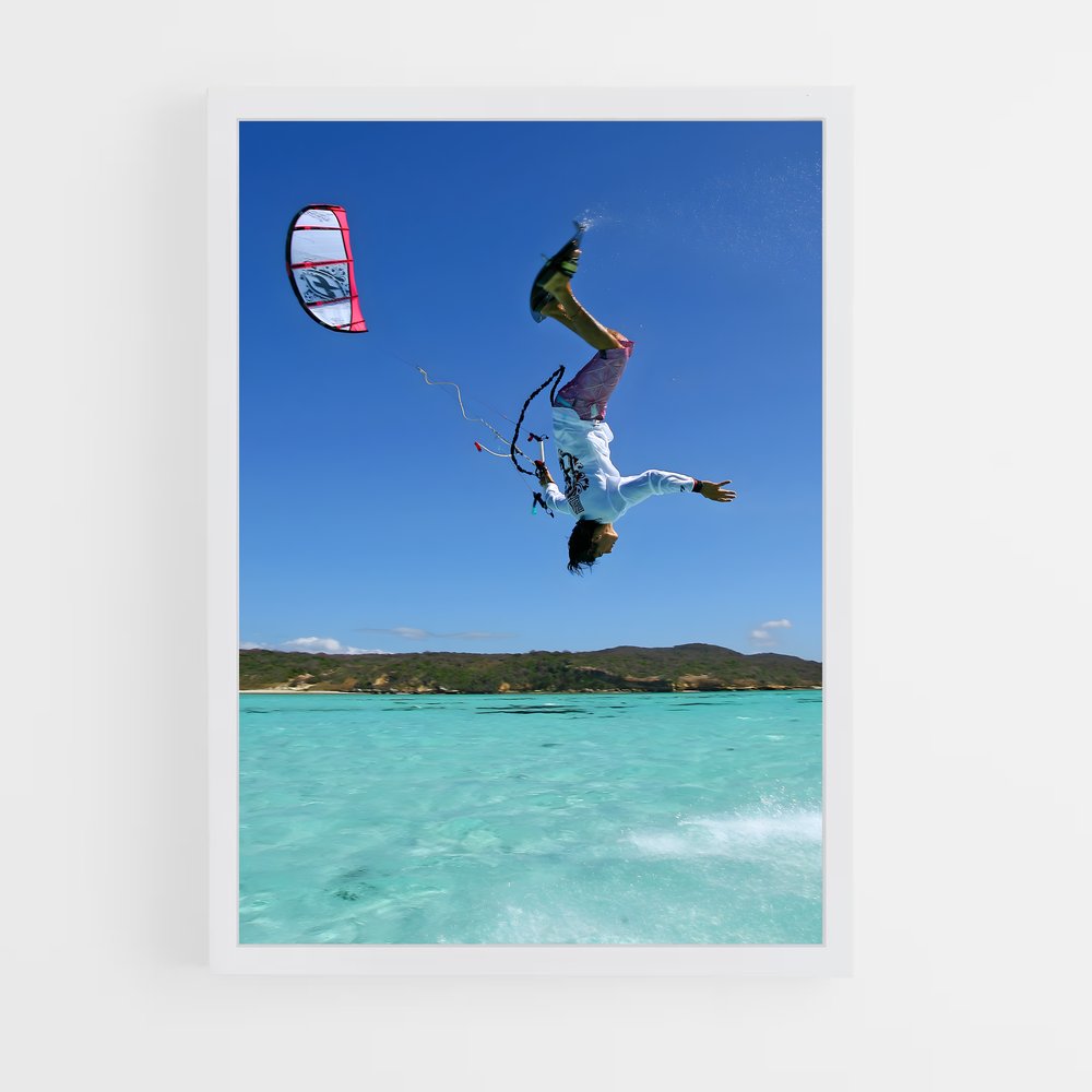 Poster Vol de la Fierté – affiche Kitesurf (vue 3)